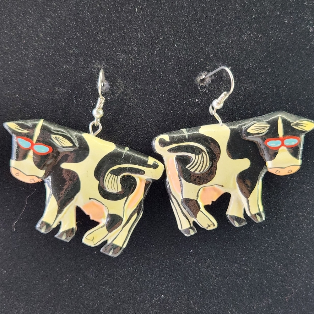 VTG Dangle Vow With sunglasses Earrings